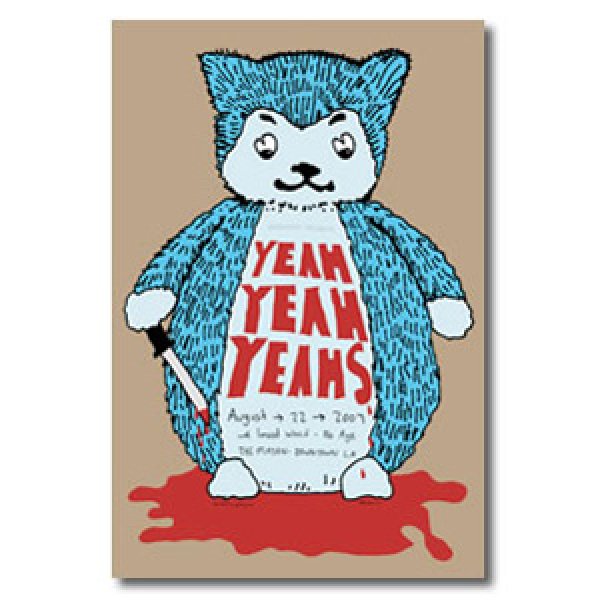 画像1: YEAH YEAH YEAHS ポスター / 2007 LA DOWNTOWN LIVE POSTER (1)