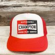 画像2: 【NICE PRICE】CHAMPION SPARK PLUG PATCH TRUCKER CAP (WHITE/RED) (2)