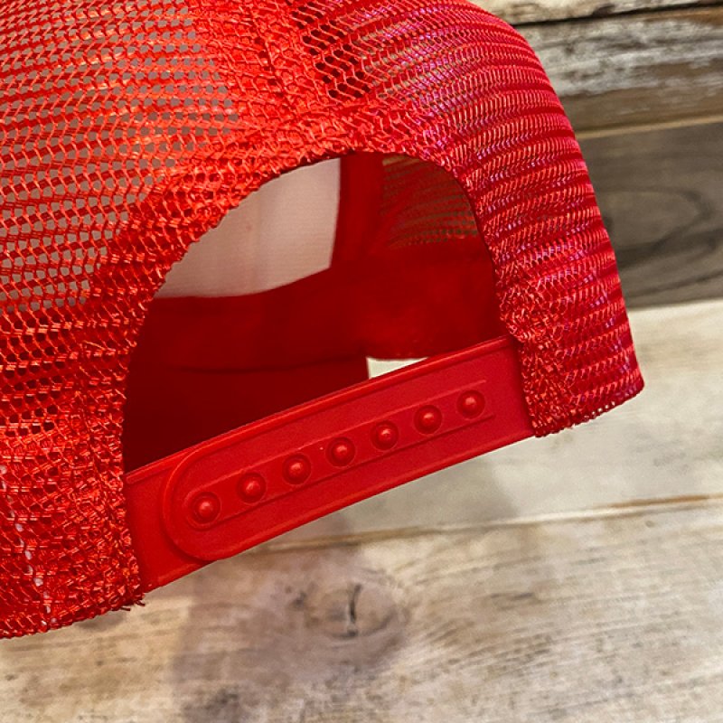画像3: 【NICE PRICE】MACTOOLS PATCH TRUCKER CAP (WHITE/RED) (3)