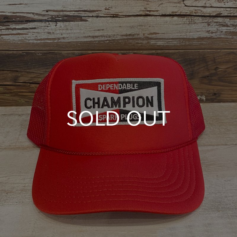 画像2: CHAMPION SPARK PLUG TRUCKER CAP (RED) (2)