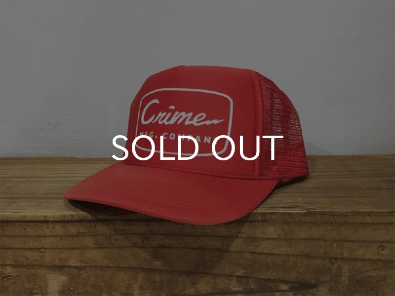 画像1: CRIME / LIGHTNING BOLT CAP (RED) (1)