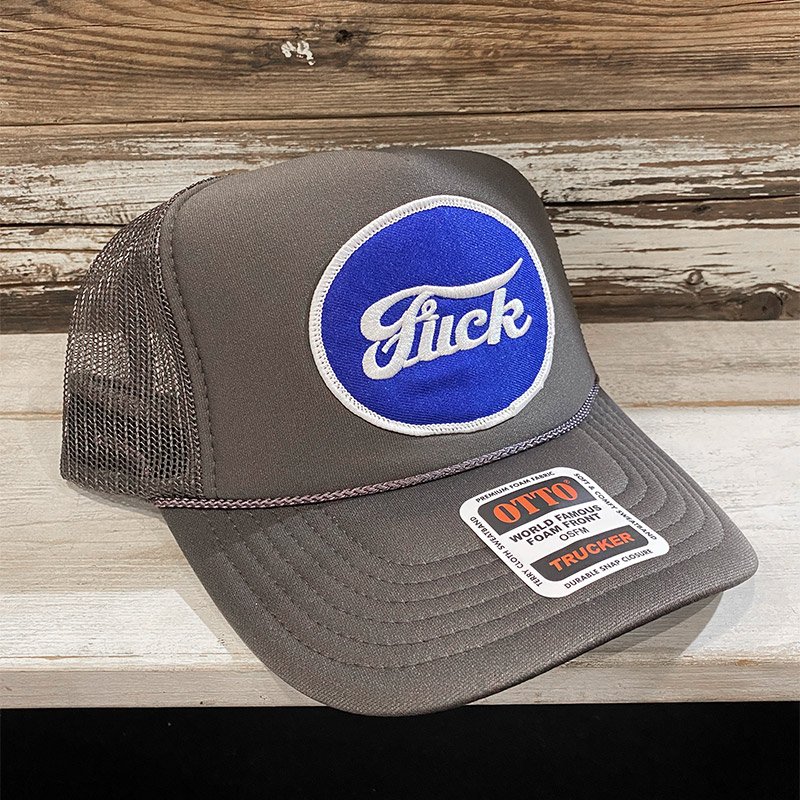 画像1: FUCK TRUCKER CAP (CHARCOAL) (1)