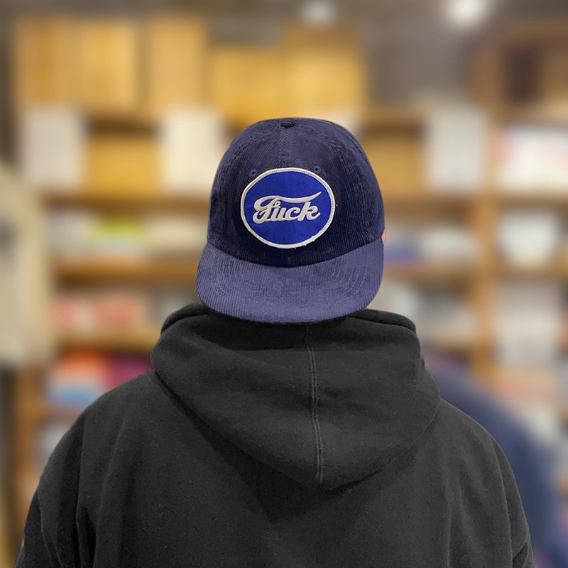 画像6: FUCK CORDUROY CAP (NAVY) (6)