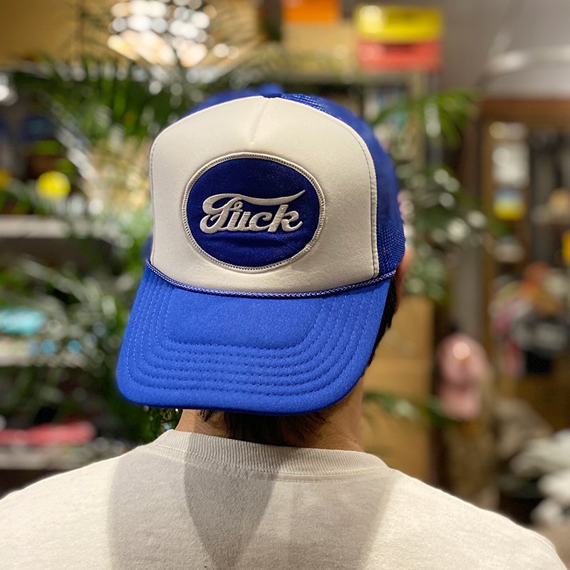 画像4: FUCK TRUCKER CAP (WHITE/BLUE) (4)