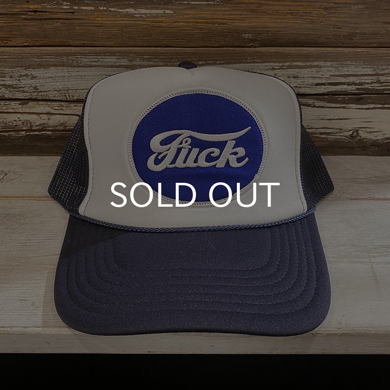 画像2: FUCK TRUCKER CAP (WHITE/NAVY) (2)