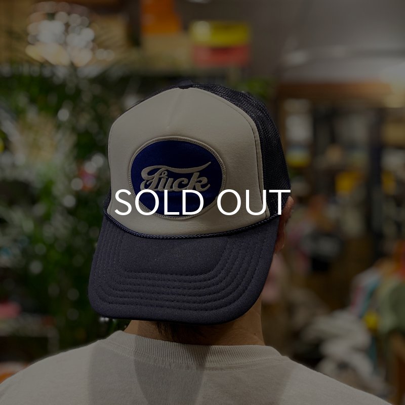 画像5: FUCK TRUCKER CAP (WHITE/NAVY) (5)