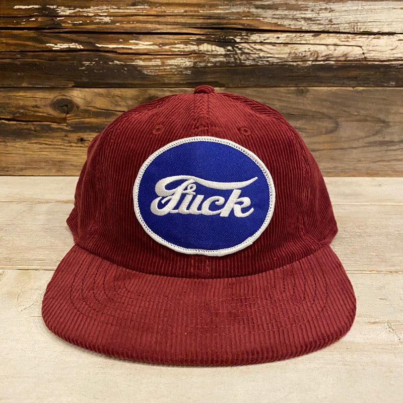 画像2: FUCK CORDUROY CAP (BURGUNDY) (2)