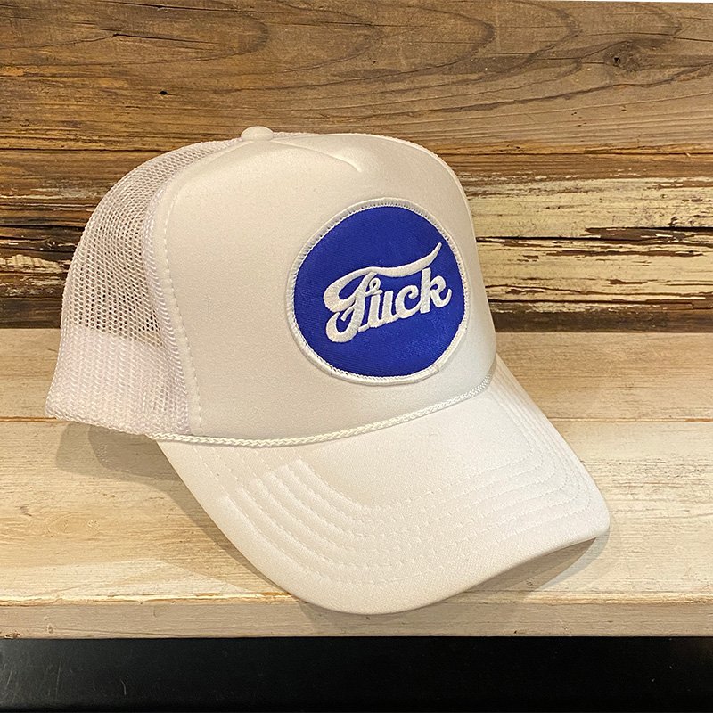 画像1: FUCK TRUCKER CAP (WHITE) (1)