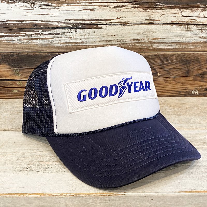 画像1: GOODYEAR TRUCKER CAP (WHITE/NAVY) (1)