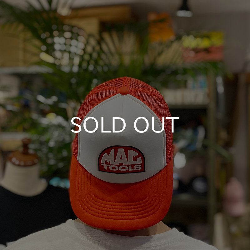 画像6: 【NICE PRICE】MACTOOLS PATCH TRUCKER CAP (WHITE/RED) (6)