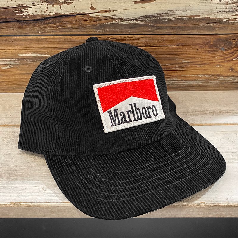 画像1: MARLBORO CORDUROY CAP (BLACK) (1)