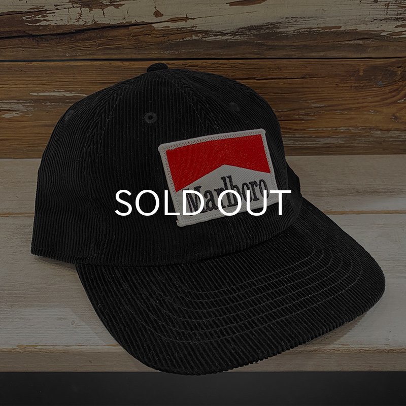 画像1: MARLBORO CORDUROY CAP (BLACK) (1)