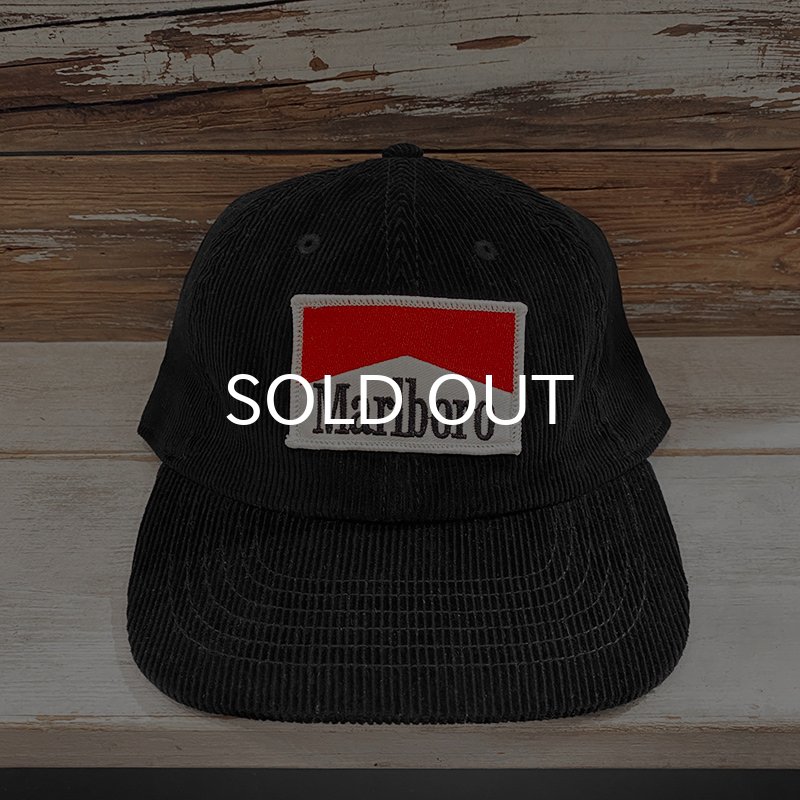 画像2: MARLBORO CORDUROY CAP (BLACK) (2)