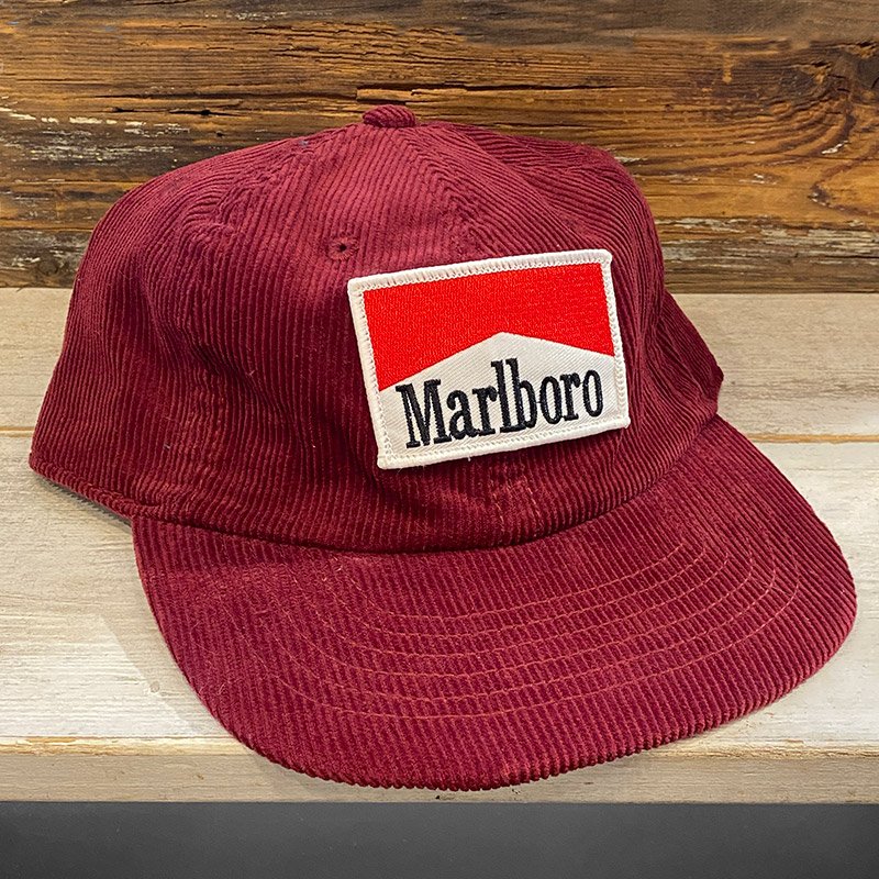 画像1: MARLBORO CORDUROY CAP (BURGUNDY) (1)