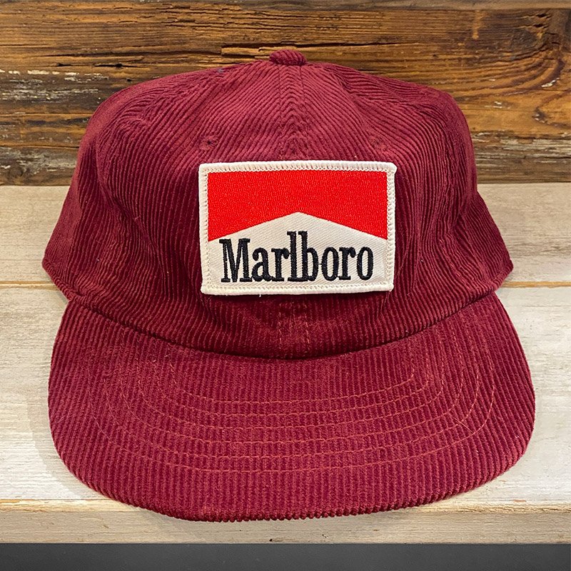画像2: MARLBORO CORDUROY CAP (BURGUNDY) (2)