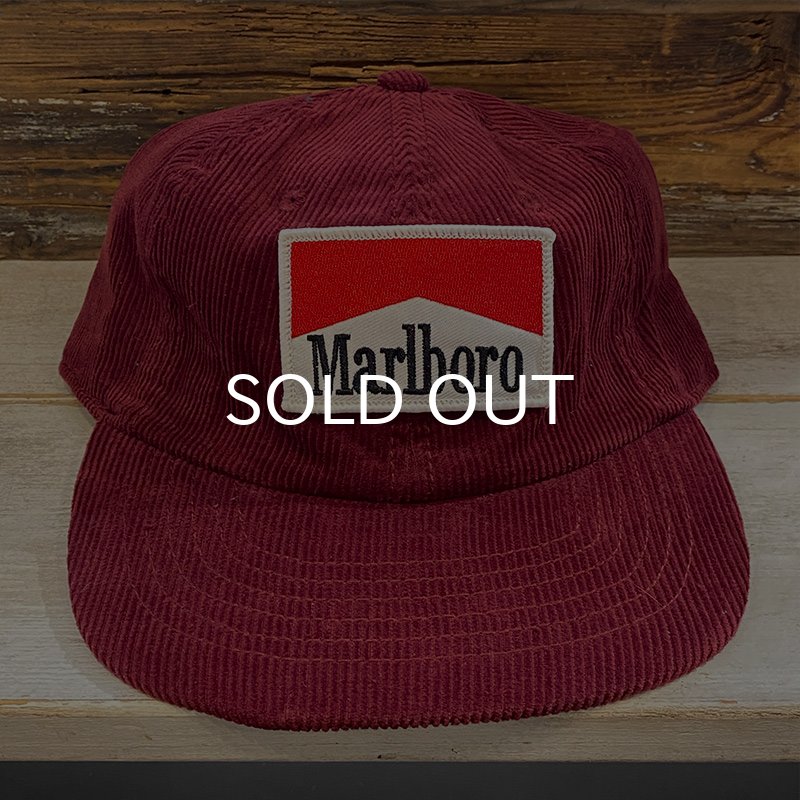 画像2: MARLBORO CORDUROY CAP (BURGUNDY) (2)
