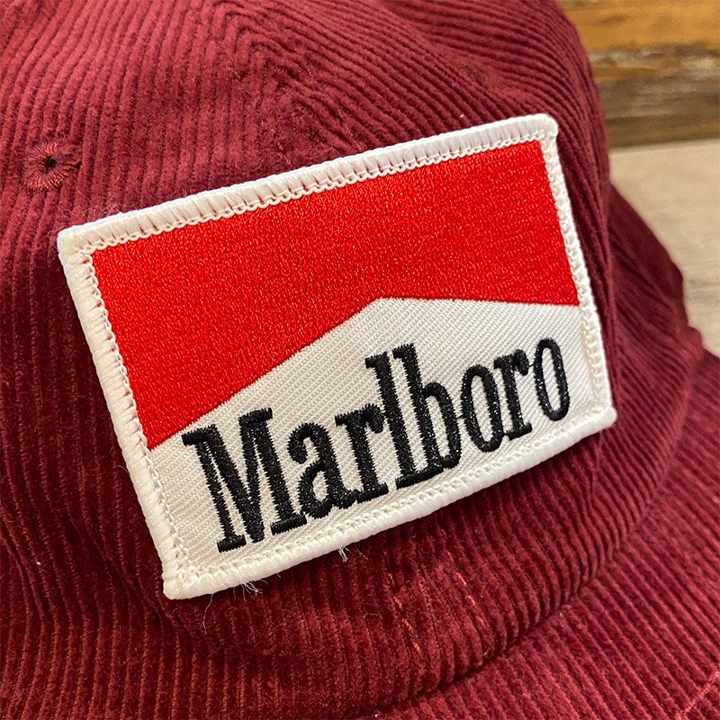 画像3: MARLBORO CORDUROY CAP (BURGUNDY) (3)