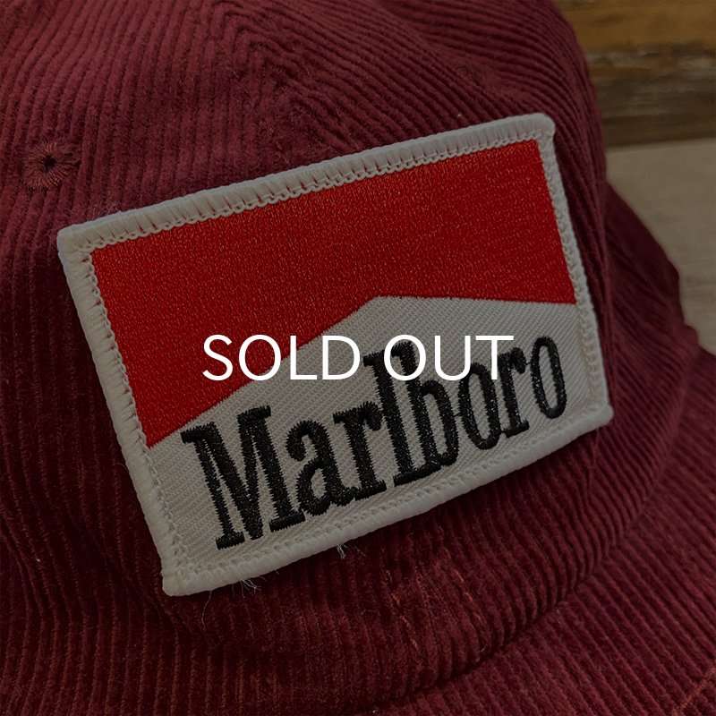 画像3: MARLBORO CORDUROY CAP (BURGUNDY) (3)