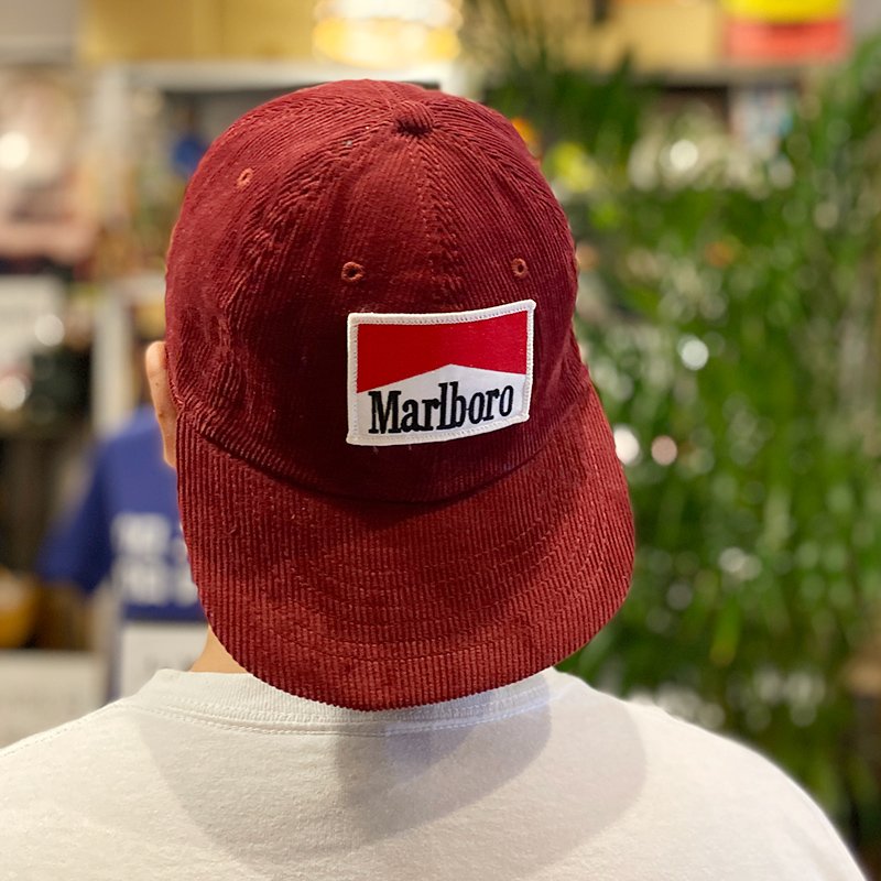 画像7: MARLBORO CORDUROY CAP (BURGUNDY) (7)