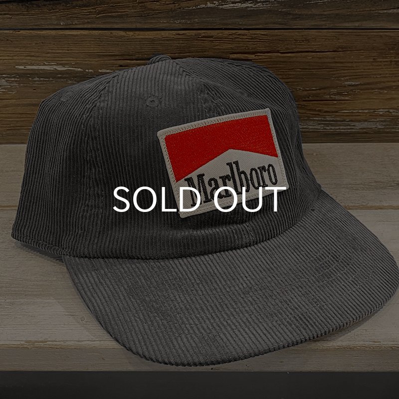 画像1: MARLBORO CORDUROY CAP (CHACOAL) (1)