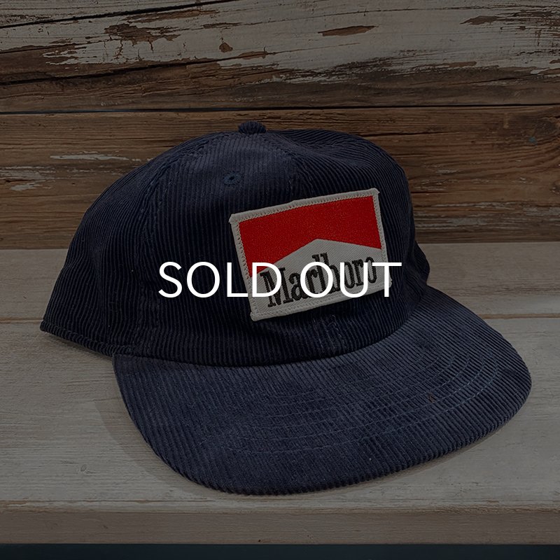 画像1: MARLBORO CORDUROY CAP (NAVY) (1)