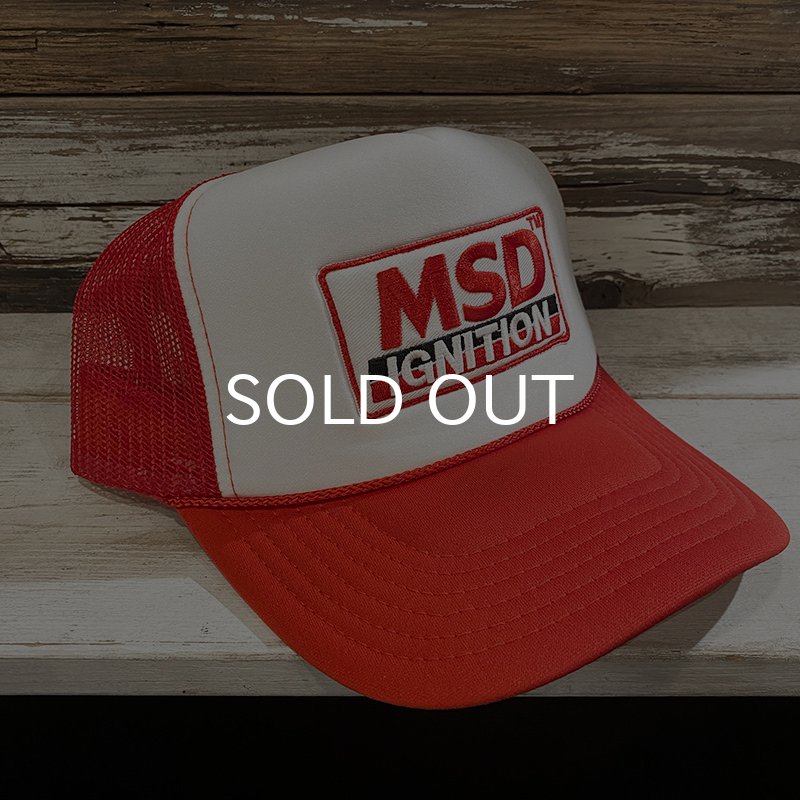 画像1: MSD IGNITION TRUCKER CAP (WHITE/RED) (1)
