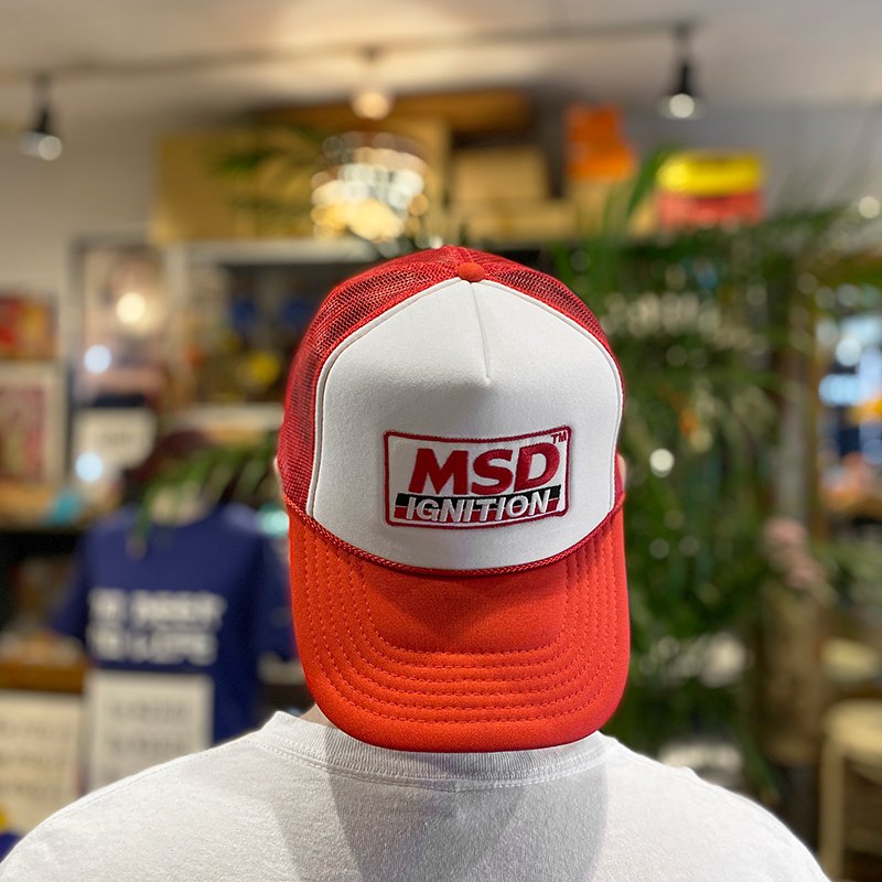 画像6: MSD IGNITION TRUCKER CAP (WHITE/RED) (6)