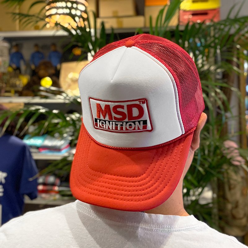 画像5: MSD IGNITION TRUCKER CAP (WHITE/RED) (5)