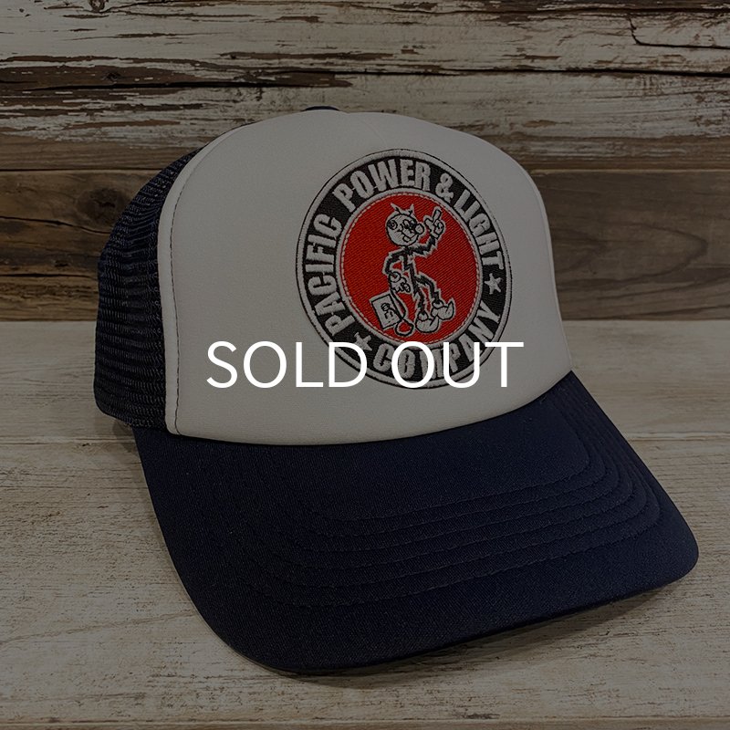 画像1: 【NICE PRICE】REDDY KILOWATT PATCH TRUCKER CAP (WHITE/NAVY) (1)