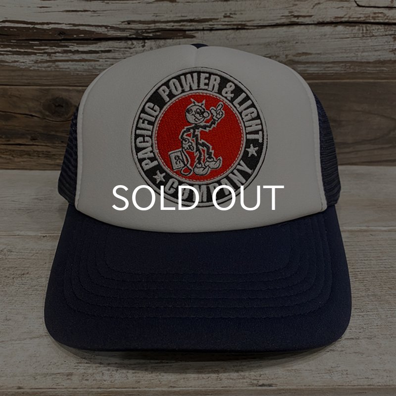 画像2: 【NICE PRICE】REDDY KILOWATT PATCH TRUCKER CAP (WHITE/NAVY) (2)