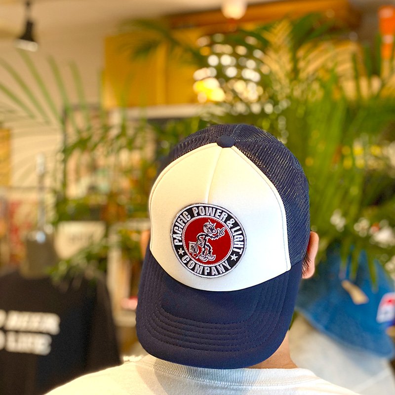 画像5: 【NICE PRICE】REDDY KILOWATT PATCH TRUCKER CAP (WHITE/NAVY) (5)