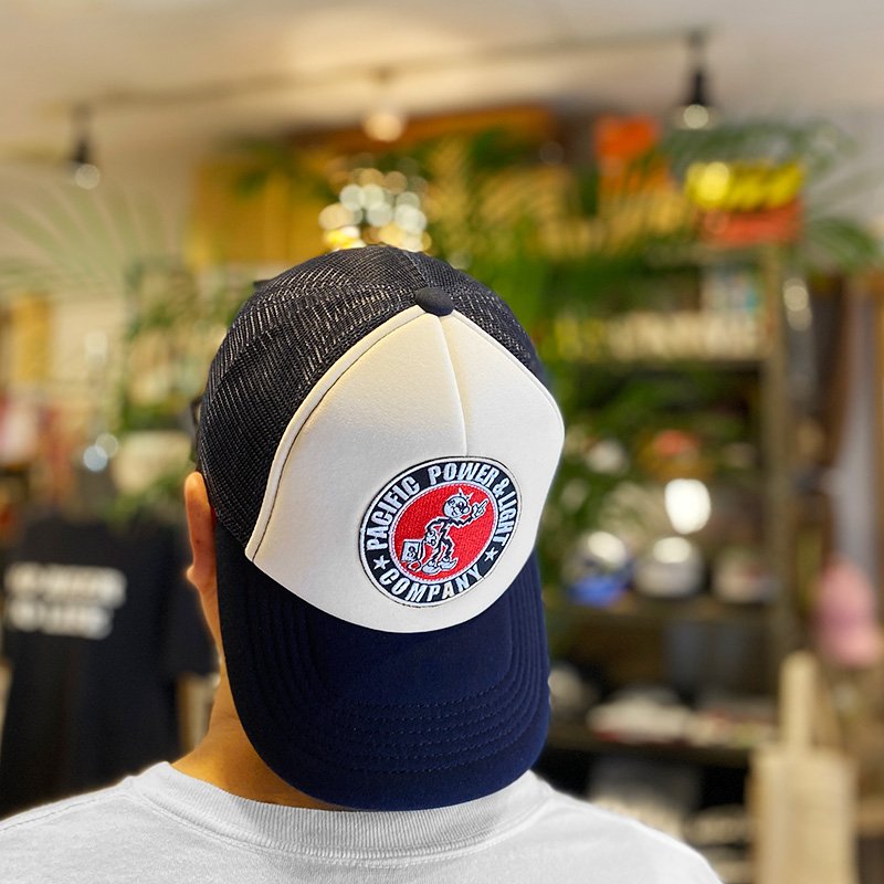 画像7: 【NICE PRICE】REDDY KILOWATT PATCH TRUCKER CAP (WHITE/NAVY) (7)