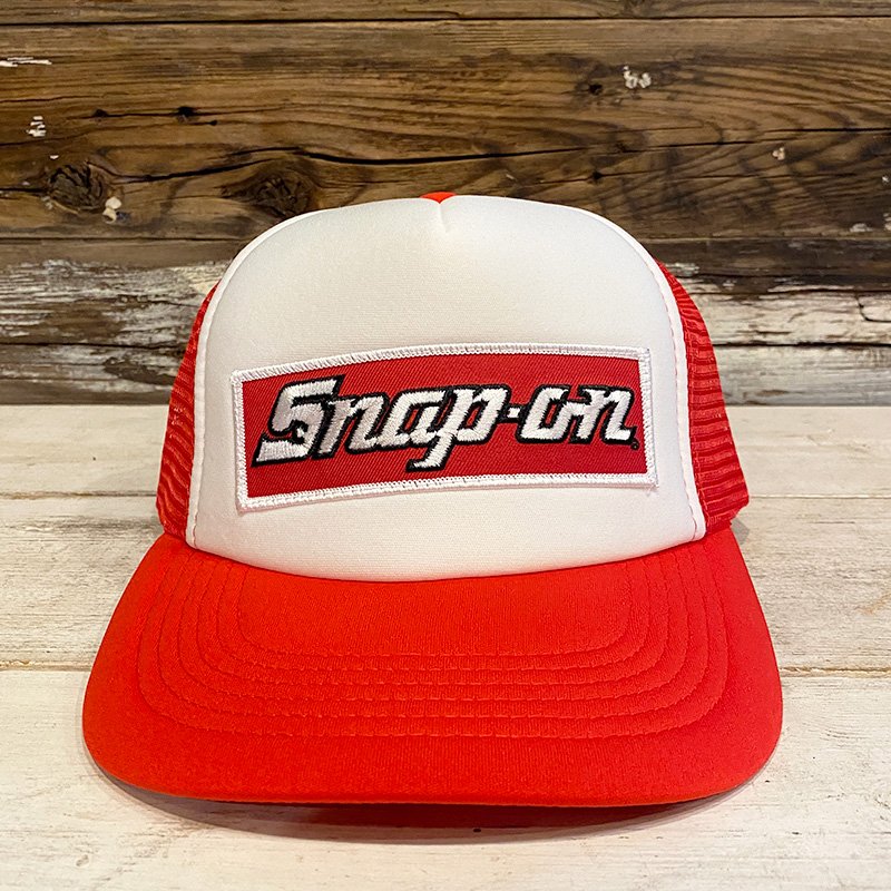 画像2: 【NICE PRICE】SNAP-ON PATCH TRUCKER CAP (WHITE/RED) (2)