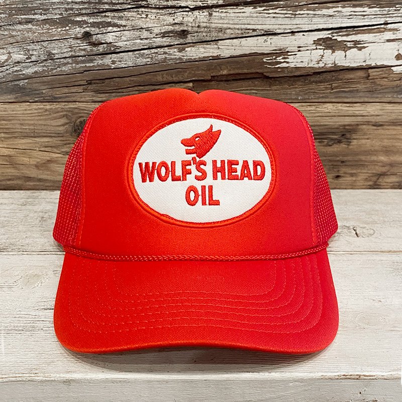 画像2: WOLF'S HEAD TRUCKER CAP (RED) (2)