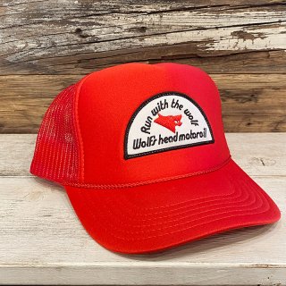 WOLF'S HEAD TRUCKER CAP (RED) | CRIME ONLINE STORE