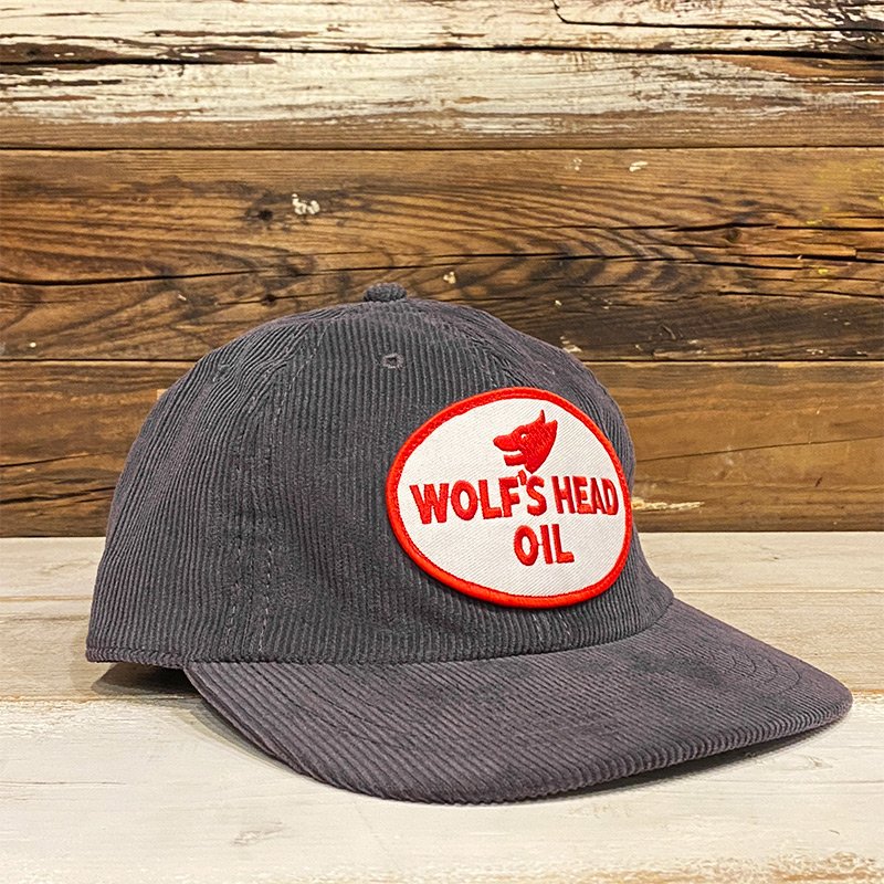 画像1: WOLF'S HEAD CORDUROY CAP (GREY) (1)