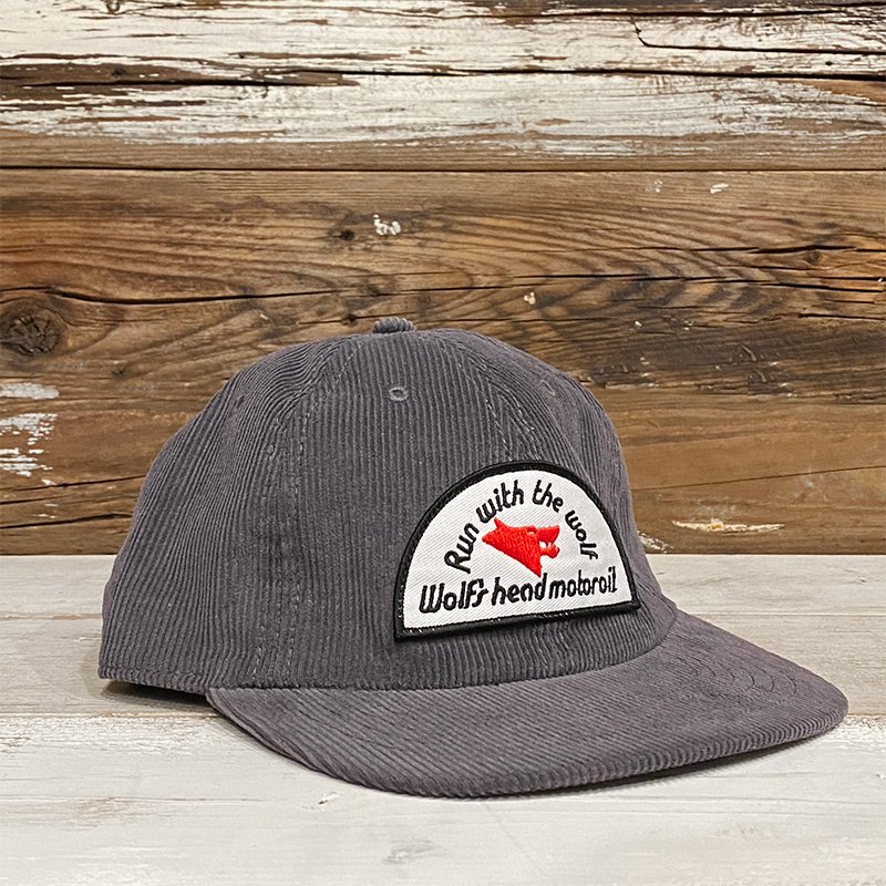 画像1: WOLF'S HEAD CORDUROY CAP (GREY) (1)