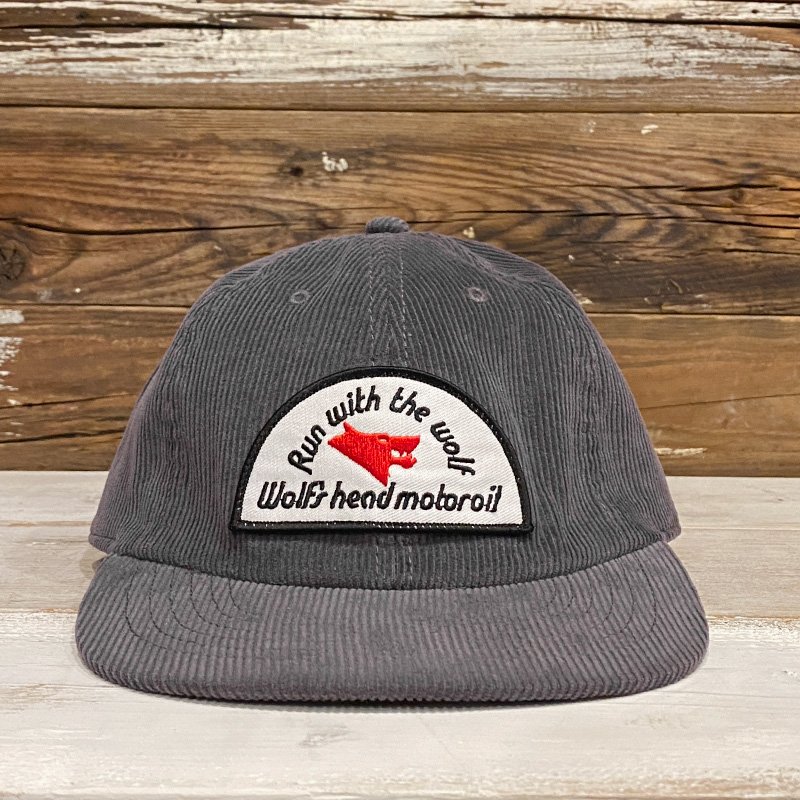 画像2: WOLF'S HEAD CORDUROY CAP (GREY) (2)