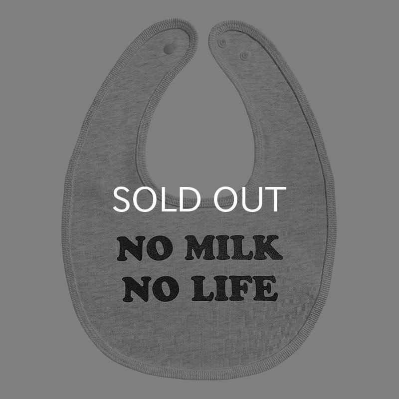画像1: NO MILK NO LIFE ベビースタイ・ビブ  (ASH) (1)