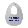 画像2: NO MILK NO LIFE ベビースタイ・ビブ  (ASH/NAVY) (2)