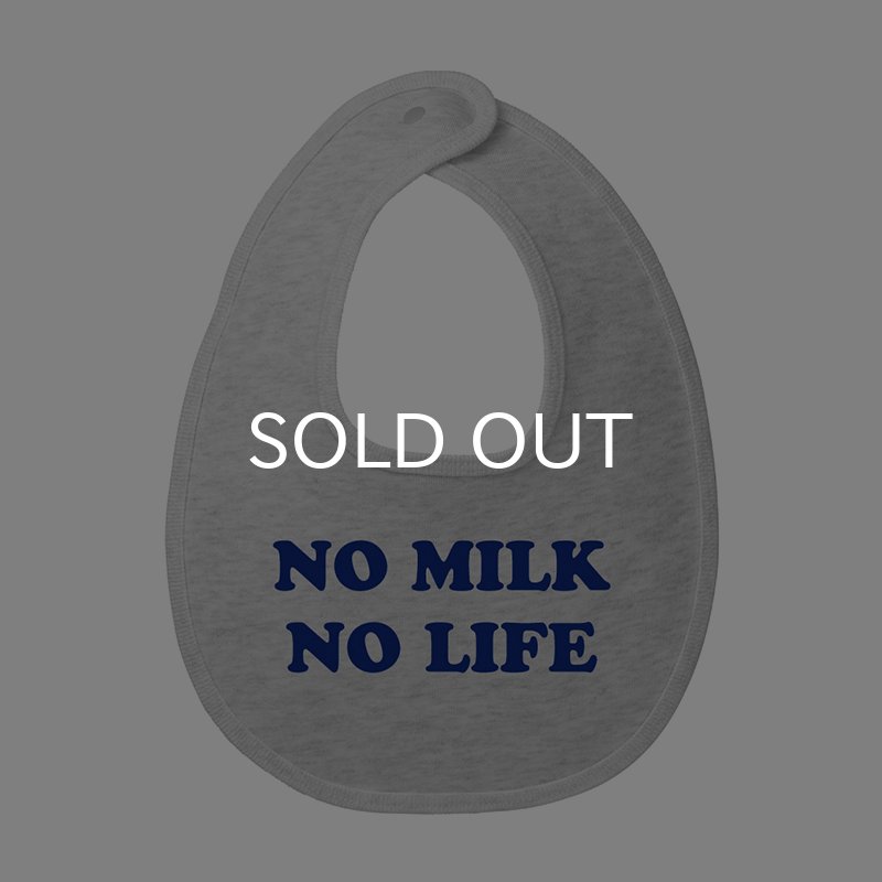 画像2: NO MILK NO LIFE ベビースタイ・ビブ  (ASH/NAVY) (2)