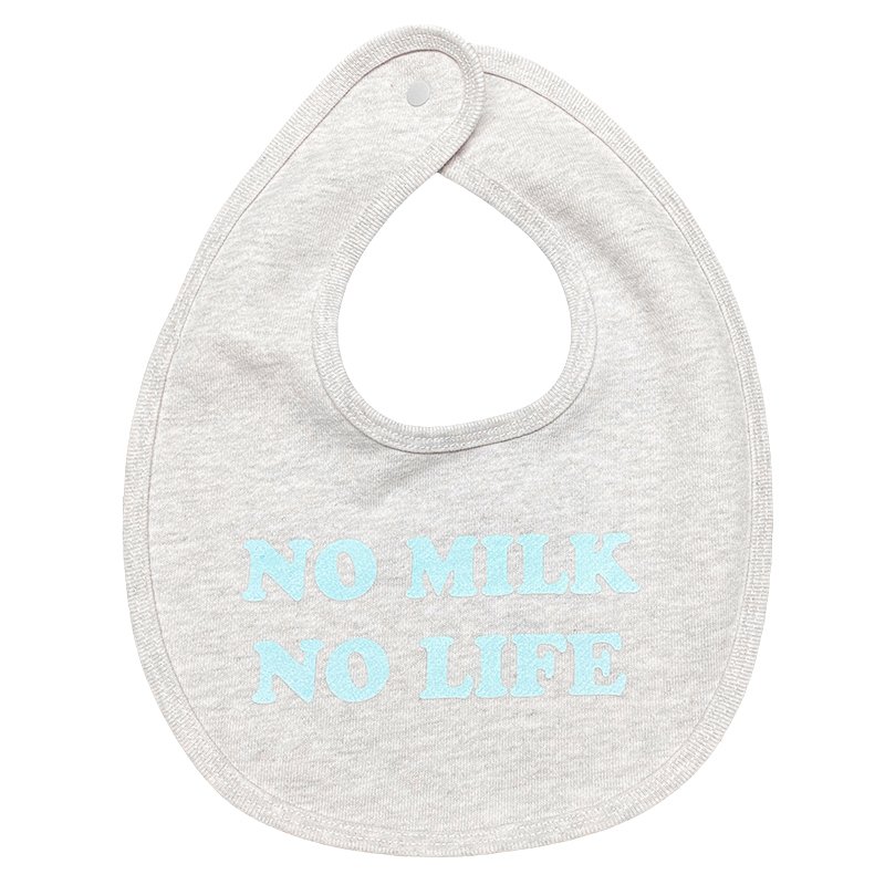 画像2: NO MILK NO LIFE ベビースタイ・ビブ  (ASH/PASTEL BLUE) (2)