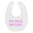 画像1: NO MILK NO LIFE ベビースタイ・ビブ  (ASH/PASTEL PINK) (1)