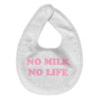 画像2: NO MILK NO LIFE ベビースタイ・ビブ  (ASH/PASTEL PINK) (2)