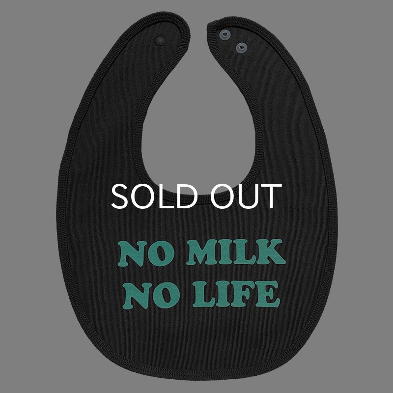 画像1: NO MILK NO LIFE ベビースタイ・ビブ  (SUMI/MINT) (1)