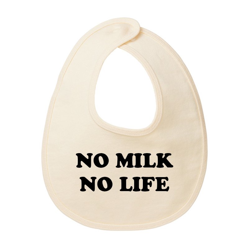 画像2: NO MILK NO LIFE ベビースタイ・ビブ  (NATURAL) (2)
