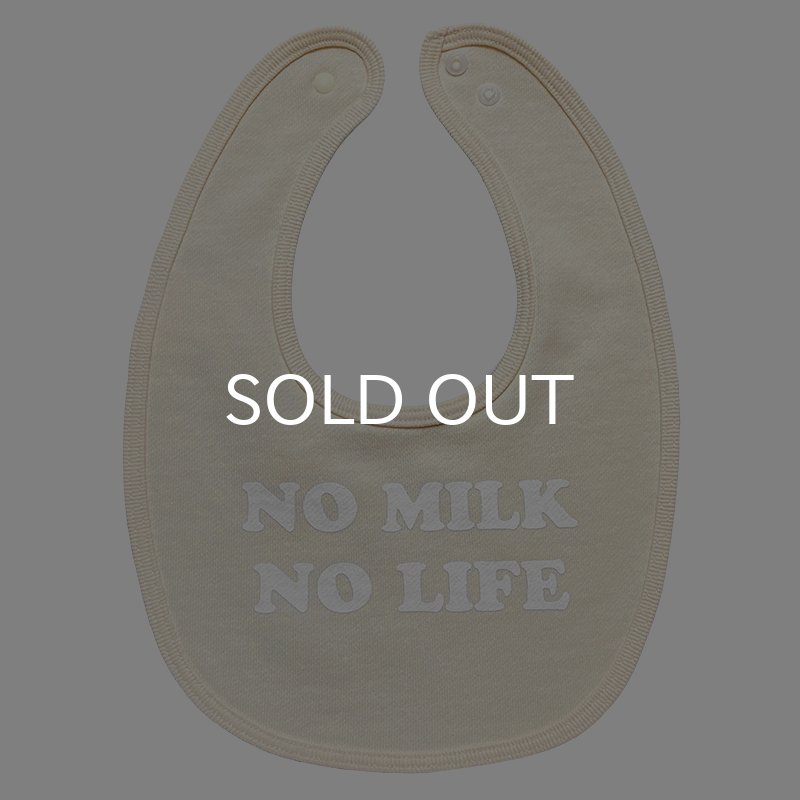 画像1: NO MILK NO LIFE ベビースタイ・ビブ  (NATURAL/WHITE) (1)