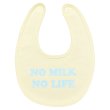 画像1: NO MILK NO LIFE ベビースタイ・ビブ  (NATURAL/PASTEL BLUE) (1)