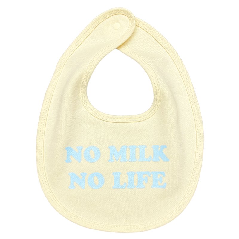 画像2: NO MILK NO LIFE ベビースタイ・ビブ  (NATURAL/PASTEL BLUE) (2)