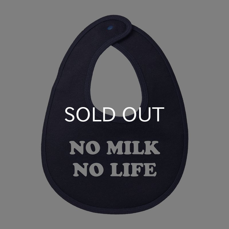 画像2: NO MILK NO LIFE ベビースタイ・ビブ  (NAVY) (2)